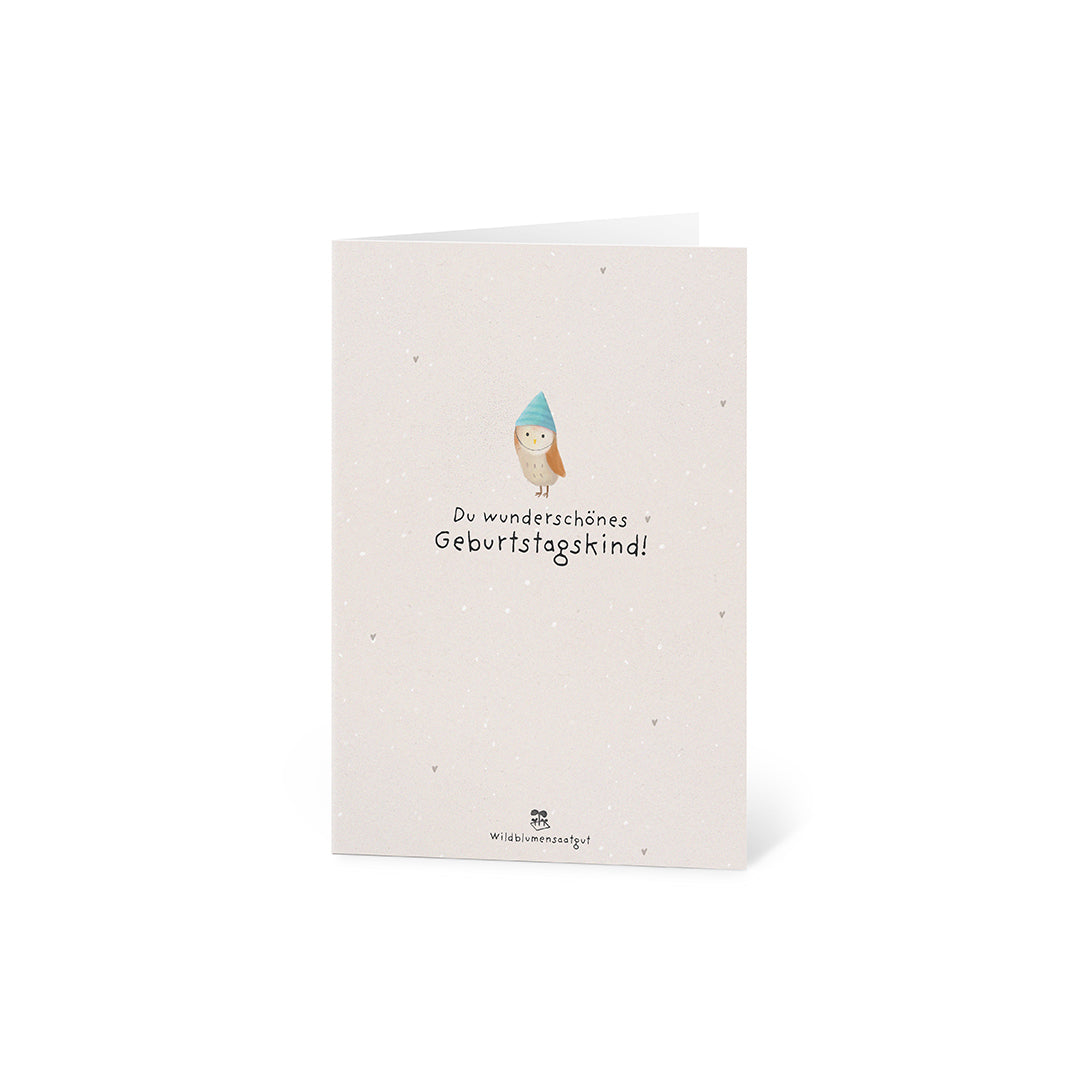 Grußkarte - Du wunderschönes Geburtstagskind