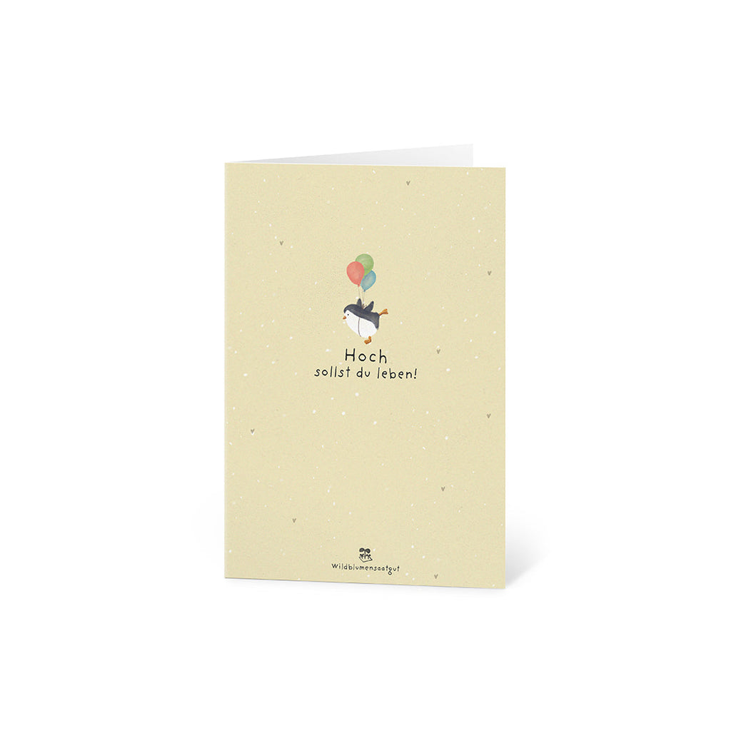 Grußkarte - Hoch sollst du leben!
