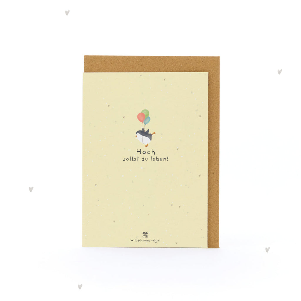 Grußkarte - Hoch sollst du leben!
