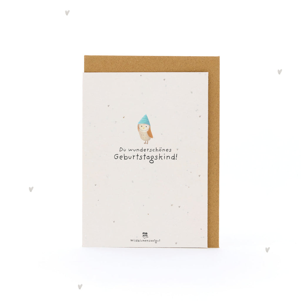Grußkarte - Du wunderschönes Geburtstagskind