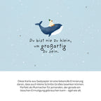 Grußkarte - Du bist nie zu klein, um großartig zu sein